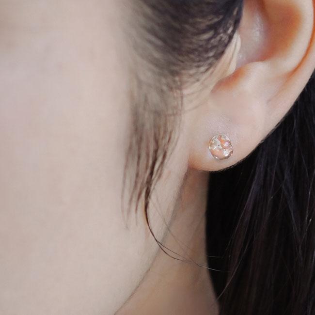 ハリオ K10 ピアス モスライン 定価23.100円 ピアス モスライン K10