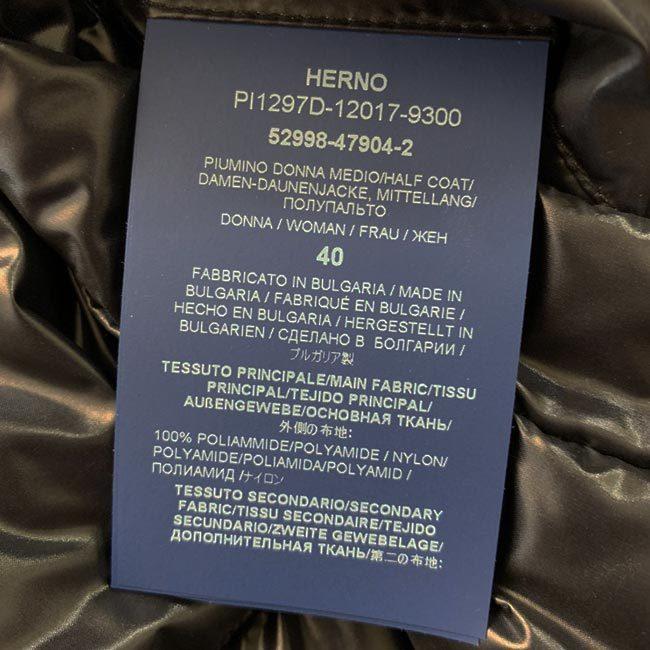 HERNO ヘルノ ダウン ダウンコート ボアネック ロング ダウン HERNO ヘルノ ダウン ダウンコート ボアネック ロング ダウン