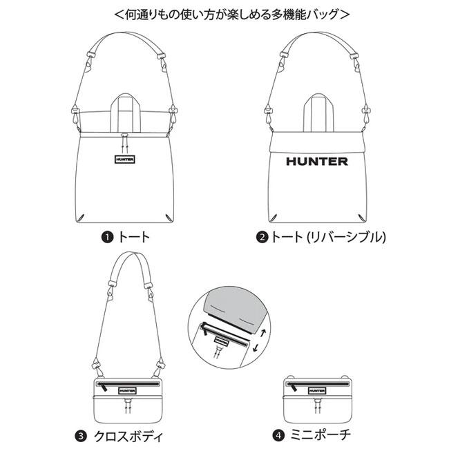 HUNTER（ハンター） バッグ TRAVEL MULTI FUNCTION PACKABLE TOTE
