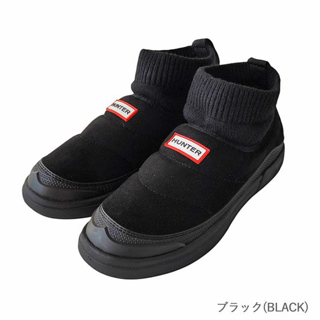 HUNTER（ハンター） ブーツ IN/OUT FAUX SUEDE KNITTED CUFF BOOT イン
