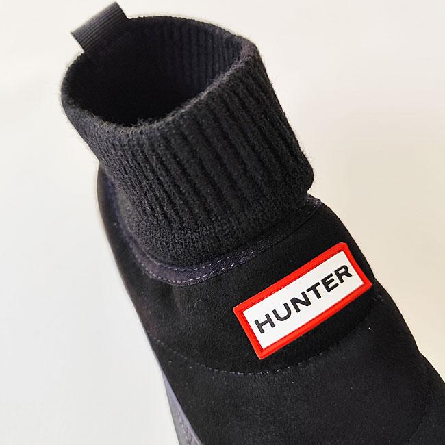 HUNTER（ハンター） ブーツ IN/OUT FAUX SUEDE KNITTED CUFF BOOT イン