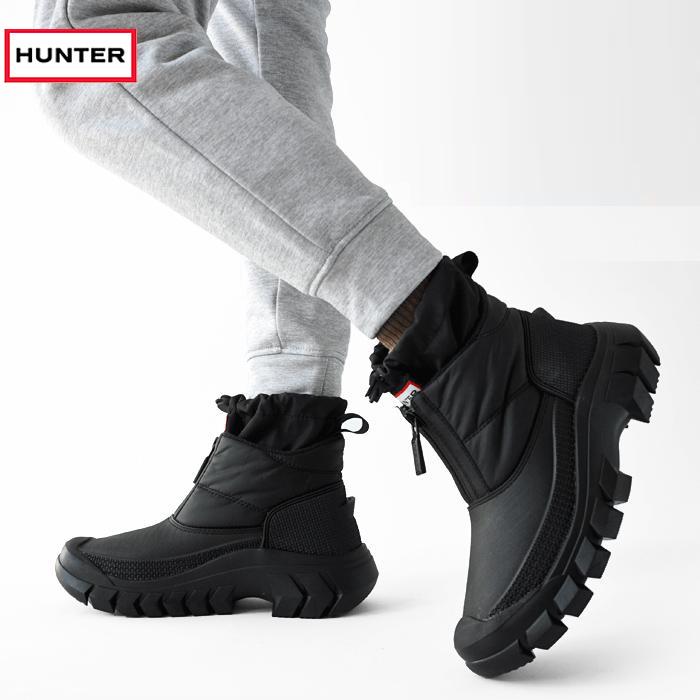 ハンター ブーツ レディース HUNTER WOMENS INTREPID ANKLE ZIP SNOW