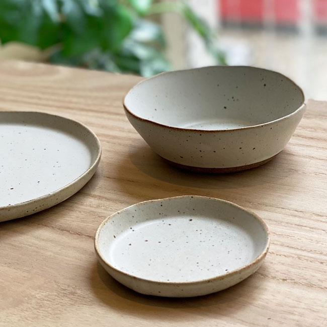 山本はじめ 中皿16cm×16客 豆皿14客 四角形豆皿21客まとめ売り かもしか道具店 クラフト石川 切立皿10cm おこげ 003 (3枚セット) 山口