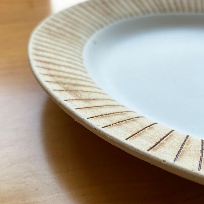 かもしか道具店 クラフト石川 さびライン 017S リム皿 22cm (2枚セット