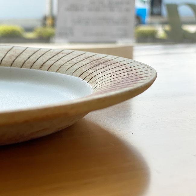 かもしか道具店 クラフト石川 さびライン 017S リム皿 22cm (2枚セット