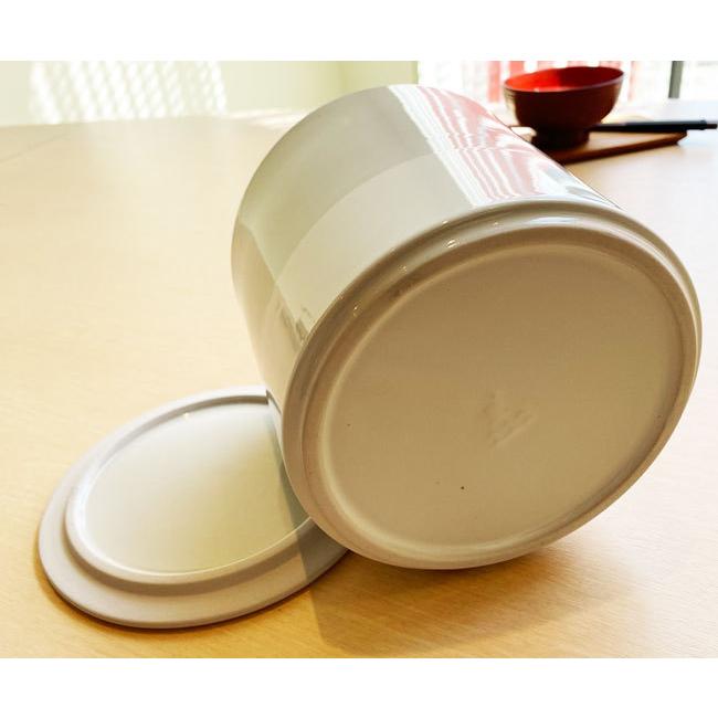 かもしか道具店 みその甕 陶器 蓋物 味噌 保存容器 ケース 1.6L ふた