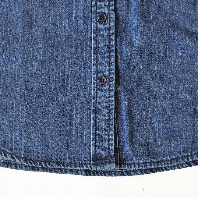 Kelen（ケレン） デニム シャツ RUFFLE DESIGN DENIM SHIRT SYNTH