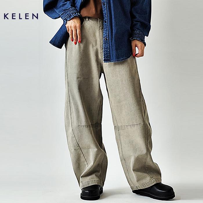店舗用品 kely Kelen（ケレン） デニム パンツ CURVE DESIGN COLOR DENIM HEDY カーブ