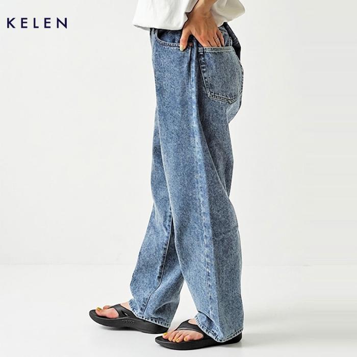 Kelen（ケレン） リノ × LENO コラボ デニム パンツ LOOSE TAPERED