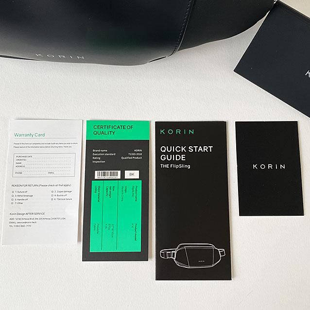 KORIN DESIGN（コリンデザイン） ボディバッグ KORIN DESIGN FLIP