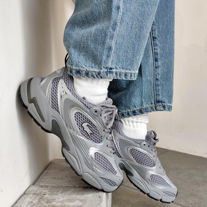 LACOSTE - 【新品】【お買い得】ラコステ スニーカー シューズ グレー LACOSTE ラコステ スニーカー レディース STORM 96 2K 125 1 SFA