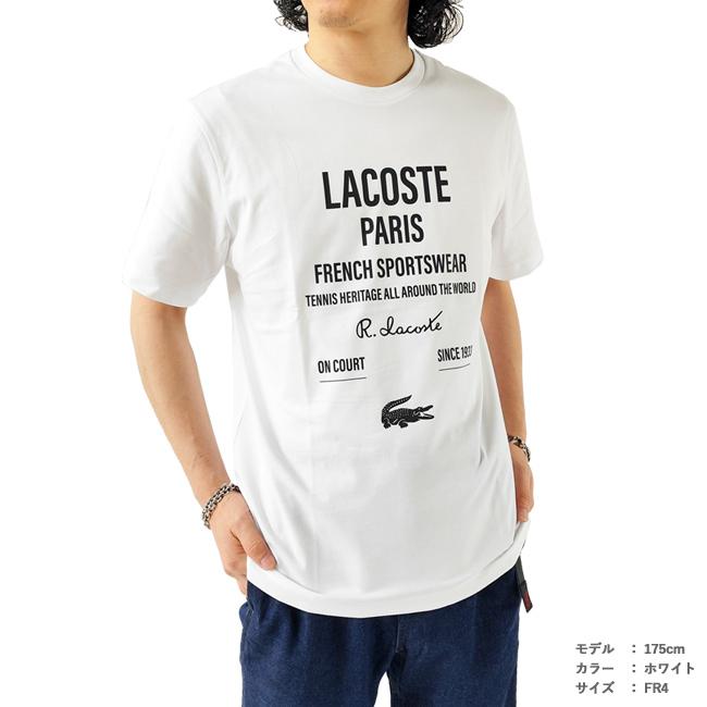 LACOSTE（ラコステ） Tシャツ メンズ タイポグラフィTシャツ 半袖