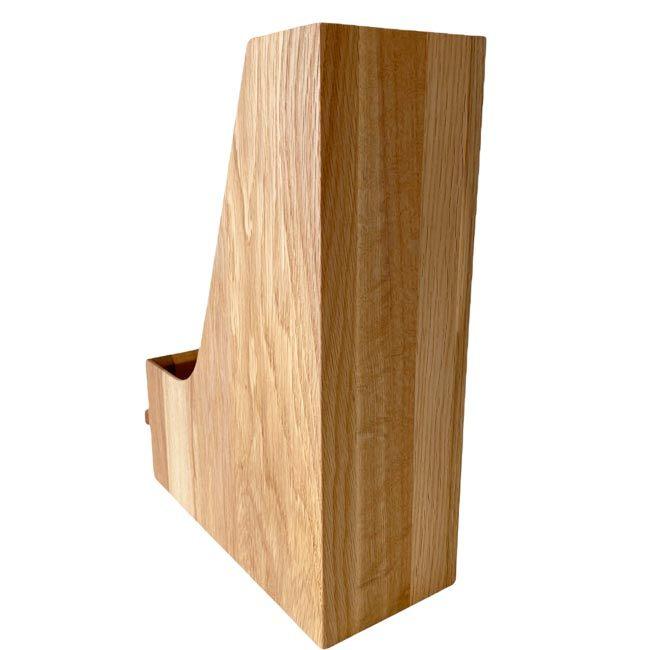 ファイリングスタンド 木製 天然木 ファイルボックス #OAK オーク A4