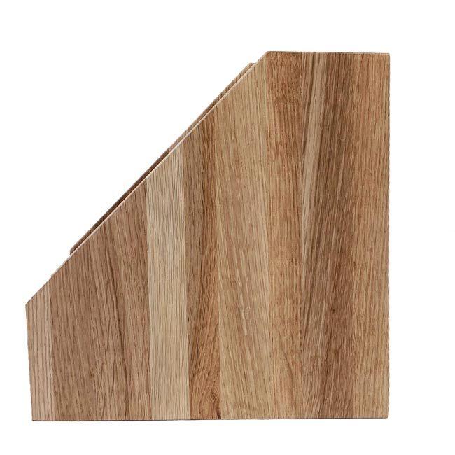天然木 ペーパースタンド Low #OAK オーク 木製 ファイルスタンド
