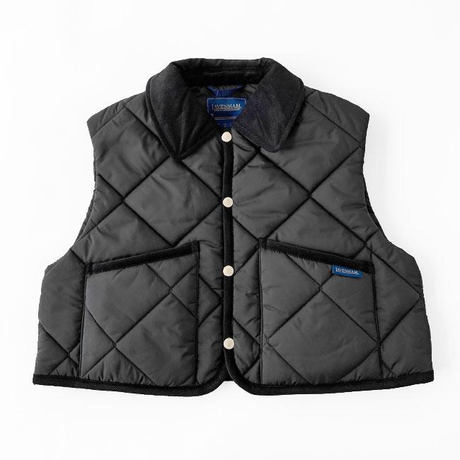 【極美品】LAVENHAM キルティング ベスト ジレ 新タグ 紺 L 40 LAVENHAM ラベンハム キルティング ベスト レディース Big Quilt