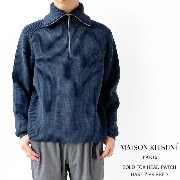 MAISON KITSUNE メゾンキツネ リブニット セーター メンズ MAISON KITSUNE メゾンキツネ リブニット セーター メンズ