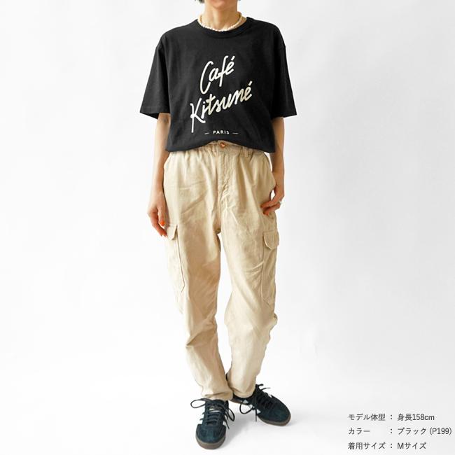 メゾンキツネ Tシャツ レディース メンズ MAISON KITSUNE カフェ キツネ Cafe Kitsune 半袖 クルーネック プリント カットソー SPCKU00122 (ゆうパケット対象)｜j-piaplus｜04