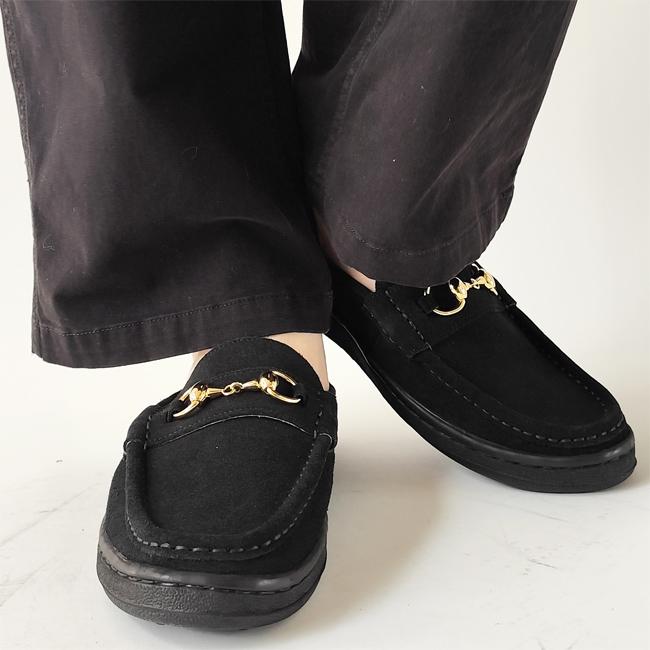 MANEBU マネブ 靴 ビット ローファー 革靴 メンズ BITCH SLIPPER SUEDE