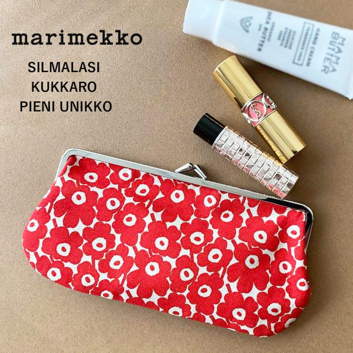 マリメッコ marimekko ポーチ SILMALASI KUKKARO PIENI PIONI ブラック