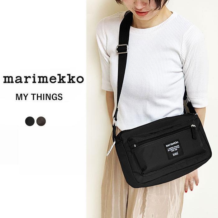 marimekko マリメッコ ショルダーバッグ ブラック 黒 MY THINGS marimekko マリメッコ ショルダーバッグ ブラック 黒 MY THINGS