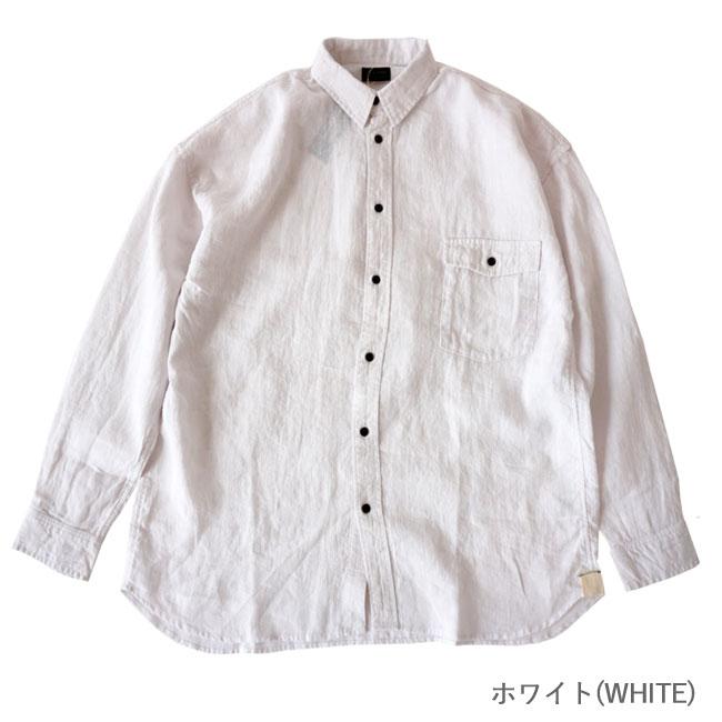 モデムデザイン シャツ メンズ modem design Linen mix wide shirts M-2310251 長袖 ワイド リネンシャツ 麻100% 無地｜j-piaplus｜09