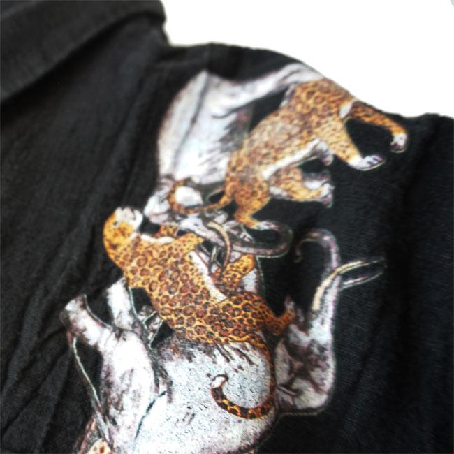 モデムデザイン シャツ メンズ modem design Linen mix animal cuba shirt M-2310259 長袖 キューバシャツ アニマルプリント リネンシャツ 綿麻｜j-piaplus｜15