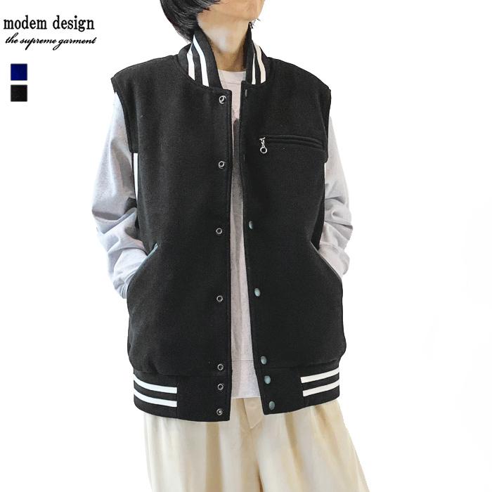 modem design モデムデザイン ベスト ジャケット レディース modem design studium vest M-2404451 スタジアムベスト スタジャン ブルゾン 防寒 アウター 返品交換対象外 J-piaplus - 通販 - Yahoo ショッピング
