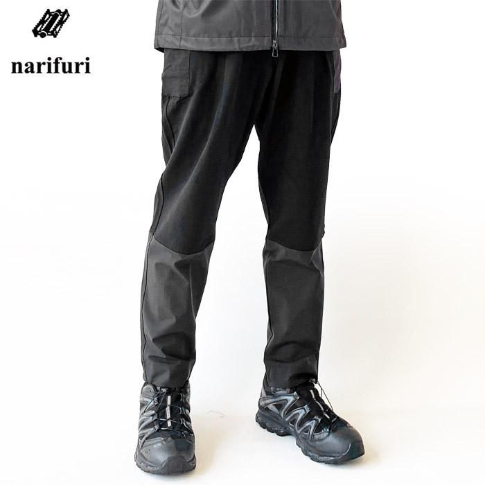 narifuri ナリフリ　イージーカーゴパンツ　ブラック narifuri（ナリフリ） パンツ メンズ 縦ストレッチ イージー カーゴ