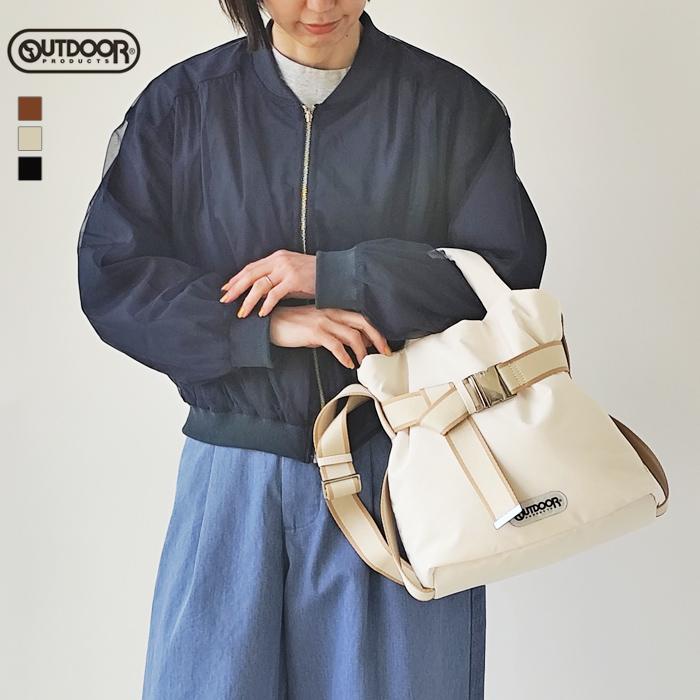 Outdoor Products アウトドアプロダクツ 2WAYバッグ  ベルトデザイン ナイロン    ブラック レディース / 240001181283 OUTDOOR PRODUCTS（アウトドアプロダクツ） トートバッグ 「OUTDOOR