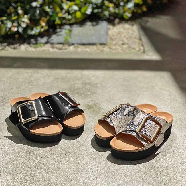 PLAKTON プラクトン サンダル 厚底 レディース ビッグバックル PLAKTON プラクトン サンダル 厚底 レディース ビッグバックル