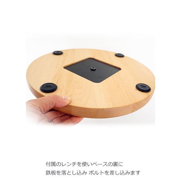 花台 スタンド・ハイ 木製 フラワースタンド ビーチ サイドテーブル 円
