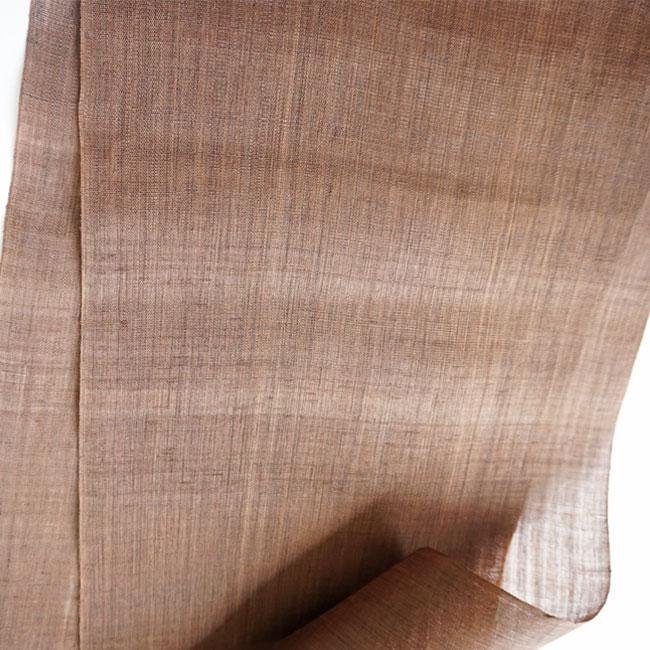 【洛柿庵 】新品　無地麻のれん 柿渋　 N-045a 京都洛柿庵 のれん 無地麻のれん 柿渋 N-045a 88×150cm 暖簾 和風