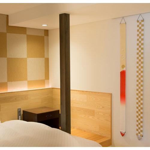 京都洛柿庵 細タペストリー 茜富士 10×170cm タペストリー 富士山 和風