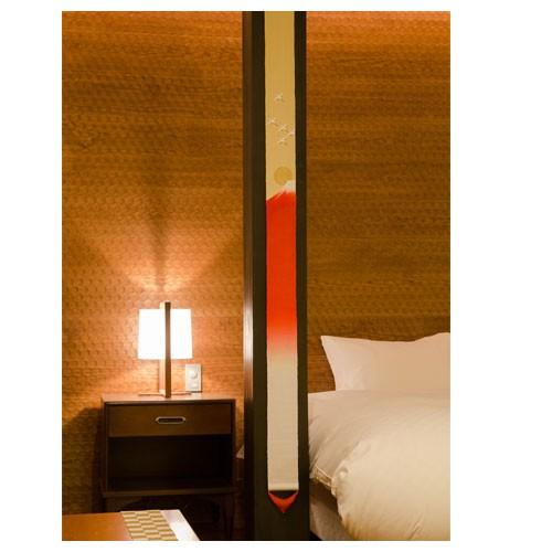 京都洛柿庵 細タペストリー 茜富士 10×170cm タペストリー 富士山 和風