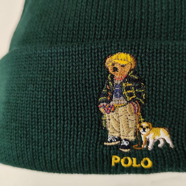 希少品 レア ポロラルフローレン フェアアイル柄 ニットビーニー ポロベア 刺繍 POLO RALPH LAUREN（ポロ・ラルフローレン） ポロ ラルフローレン