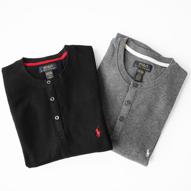 ラルフローレン Tシャツ メンズ POLO RALPH LAUREN 長袖 ヘンリーネック サーマル ワッフル ロンT ワンポイント カットソー PWLHFR/PWLHRL｜j-piaplus｜11