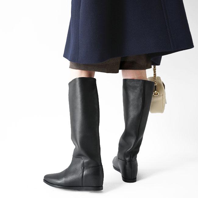 REMME レメ ロングブーツ レディース Wedge-Heel Long Boots REMME レメ ロングブーツ レディース Wedge-Heel Long Boots