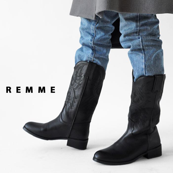 REMME レメ ブーツ レディース WESTERN BOOTS エスタンブーツ REMME レメ ブーツ レディース WESTERN BOOTS エスタンブーツ