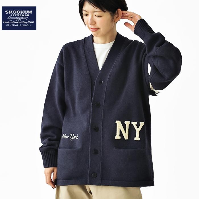 SKOOKUM スクーカムBEAMS ビームス別注レタードカーディガン　M SKOOKUM スクーカムBEAMS ビームス別注レタードカーディガン M