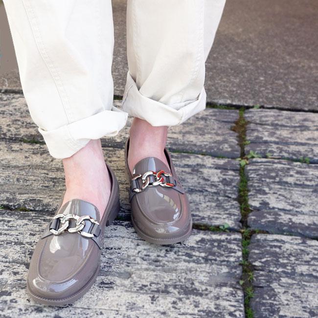 TEMPERATE テンパレイト レインシューズ ローファー レディース