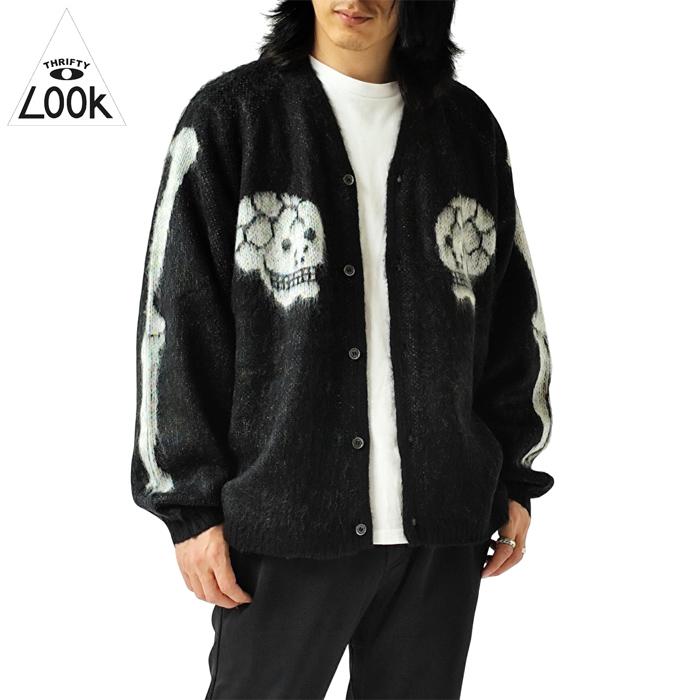 【極美品✨】サリースコット カーディガン 日本製 Lサイズ THRIFTY LOOK スリフティールック カーディガン RAGLAN SLEEVE LOGO