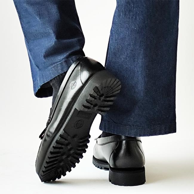 ティンバーランド Timberland タッセル ローファー シューズ AUTHENTIC LOAFER SHOE オーセンティック ローファー メンズ ブラック 25.5cm-27.0cm 0A2MSC W02の画像