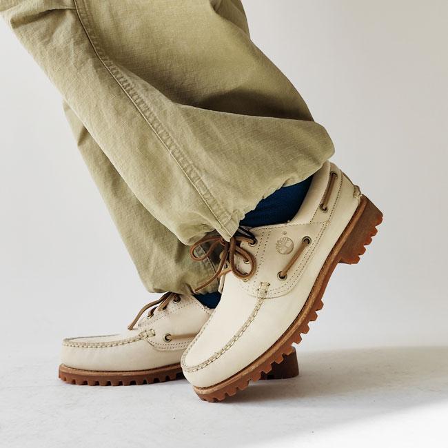Timberland スリーアイ ボートシューズ ライトベージュ 50周年モデル Timberland（ティンバーランド） シューズ 靴 ボートシューズ 3 eye