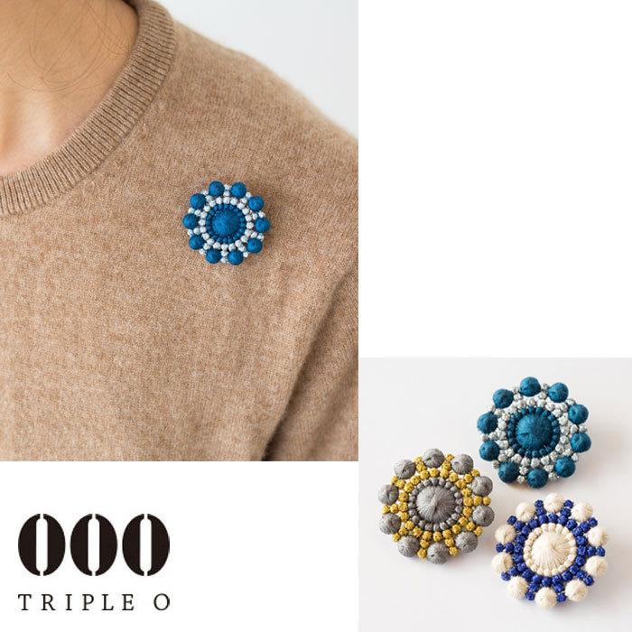 000 Triple O トリプル オゥ ブローチ レディース ぺブルハナビ 花火型 円形 刺繍 キュプラ ピン留め アクセサリー Hanabi Brooch Br001 ネコポス対象商品 Triple Br001 ジェイピアプラス 通販 Yahoo ショッピング