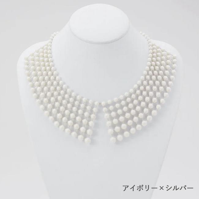 000 TRIPLE O トリプル オゥ ネックレス レディース スフィア カラー つけ襟タイプ キュプラ 糸玉 ボール 珠 26cm Sphere necklace (NE003)(ゆうパケット対象)｜j-piaplus｜11