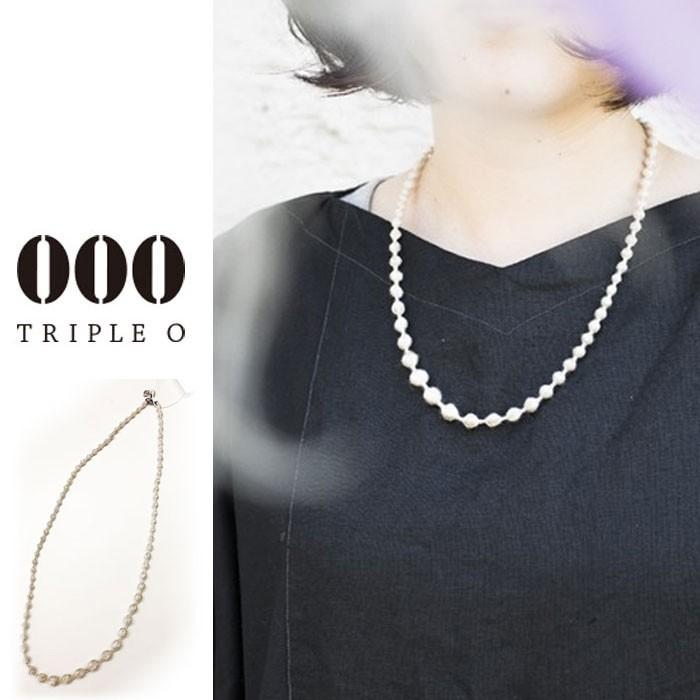 000 TRIPLE O トリプル オゥ ネックレス レディース スフィアプラス シルク リネン 60 アクセサリー Sphere plus Silk linen (SP302)(ゆうパケット対象)｜j-piaplus