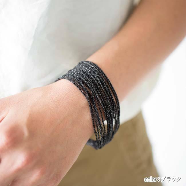 000 TRIPLE O トリプル オゥ ストリーム ラメ ブレスレット レディース ラメ糸 19.5cm マグネット留め (Stream lame bracelet) ST-L003 (ゆうパケット対象)｜j-piaplus｜07