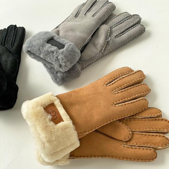 UGG アグ 手袋 レディース 暖かい シープスキン 革 ファー UGG アグ 手袋 レディース 暖かい シープスキン 革 ファー