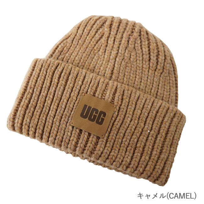 UGG アグ ニットキャップ レディース W CHUNKY RIB BEANIE LOGO UGG アグ ニットキャップ レディース W CHUNKY RIB BEANIE LOGO