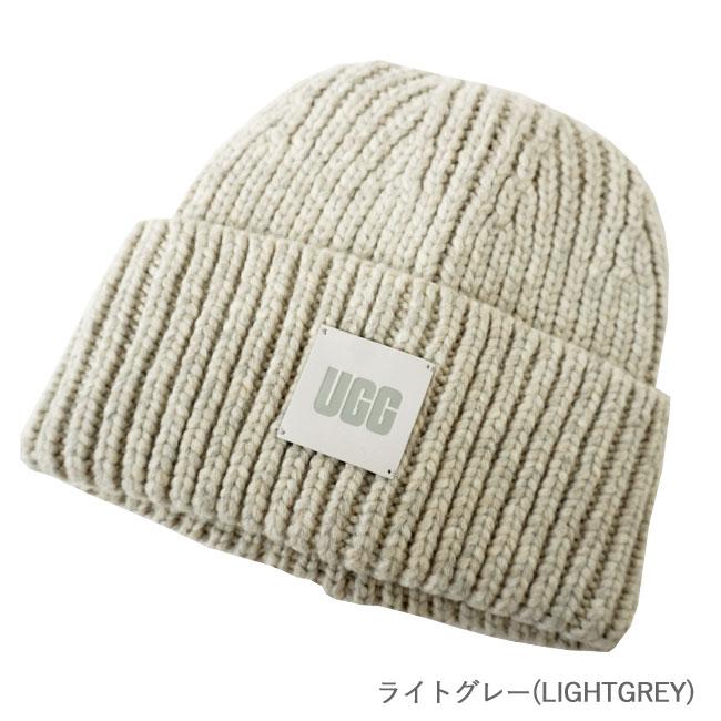 UGG アグ ニットキャップ レディース W CHUNKY RIB BEANIE LOGO UGG アグ ニットキャップ レディース W CHUNKY RIB BEANIE LOGO